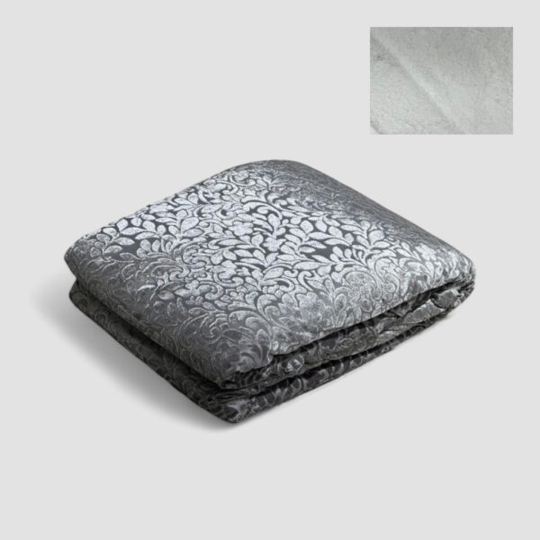 Κουβέρτα υπέρδυπλη ανάγλυφη 220Χ240 γκρι
