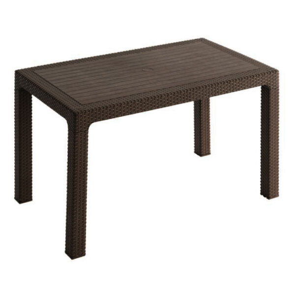 Τραπέζι Πολυπροπυλενίου Rattan 120Χ70 ΚΑΦΕ